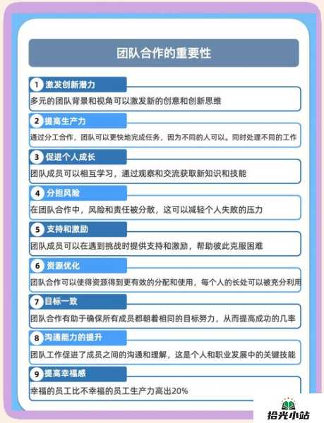 团队合作中如何发挥自身优势及方法 第1张 团队合作中如何发挥自身优势及方法 第1张